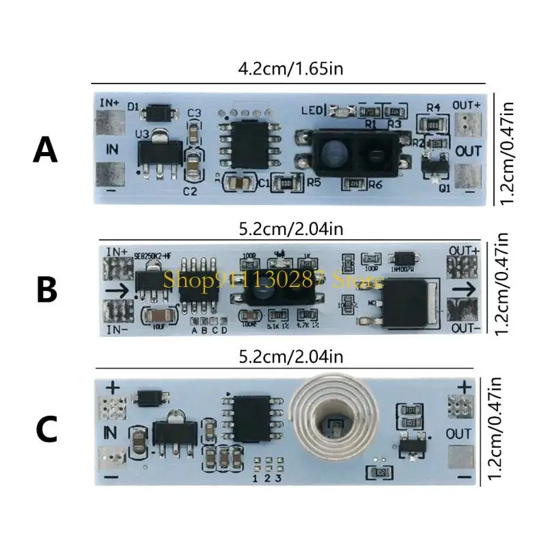 J1HC – variateur lumière à détection Module commande 5V-24V, commutateurs tactiles capacitifs pour