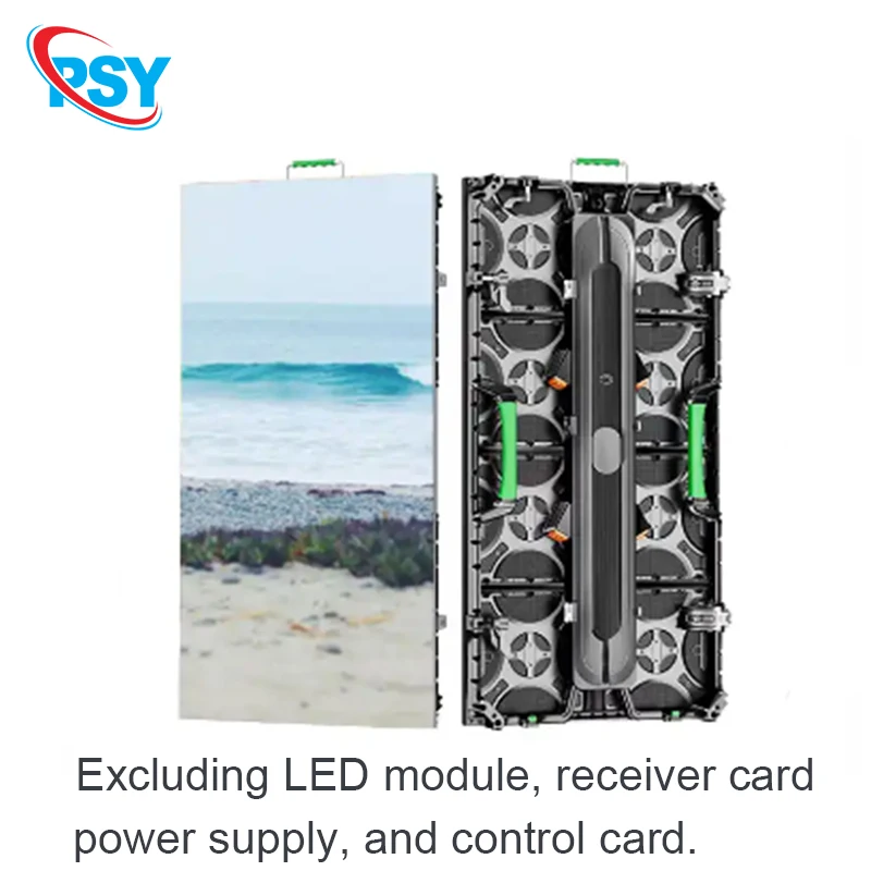 500x1000 مللي متر الضميمة الألومنيوم المصبوبة P4.81 P3.91 P2.97 داخلي خارجي كامل اللون لا توجد وحدة LED للإيجار الضميمة الفارغة #1