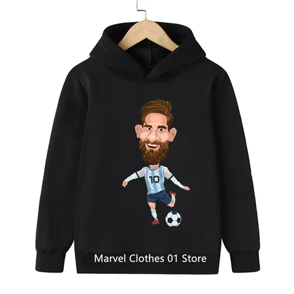 Messi Hoodie Kids Clothes Girls Clothing Fashion Baby Boys Clothes Autumn Football star Sweatshirt Children Tops