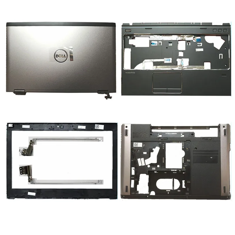 ForDell Vostro 3550 V3550 LCD Back Cover / LCD Front Bezel / Palm Rest / Bottom Cover / Hinge Silver