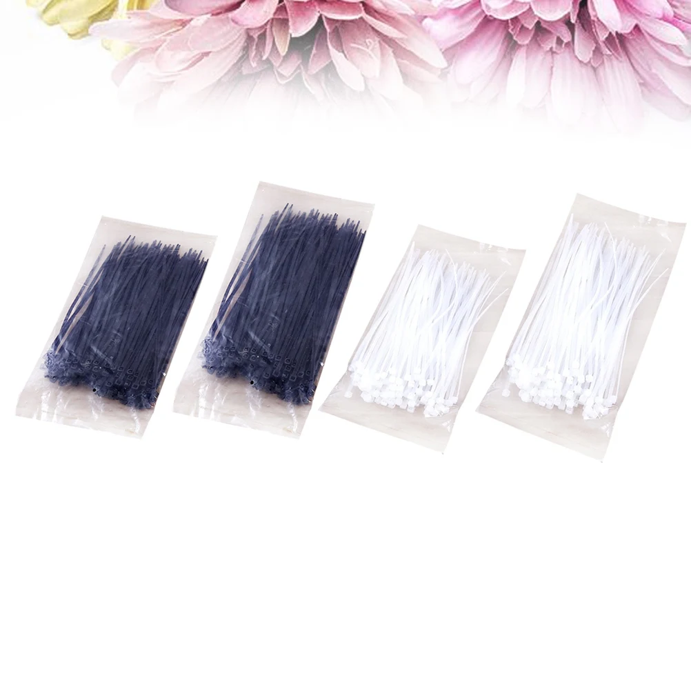 

400 Pcs Self-locking Nylon Ties Durable Zip Zipper Bundling Cord Organizer Cable Management Flexible