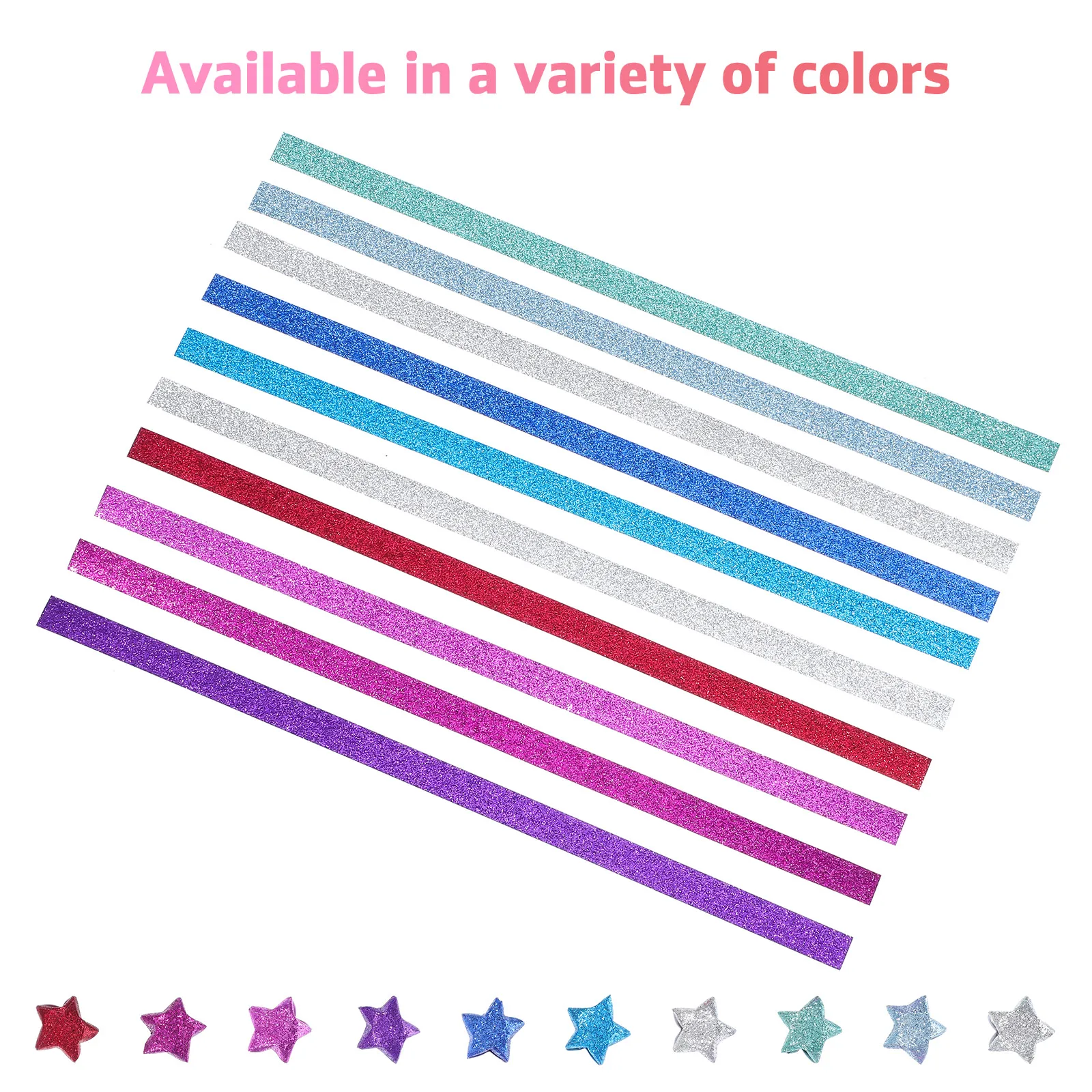 

1040pcs Paper Star Strips Blue Diy Star Paper Strip Purple Gradient DIY Craft Supplies Decorative Party Educational