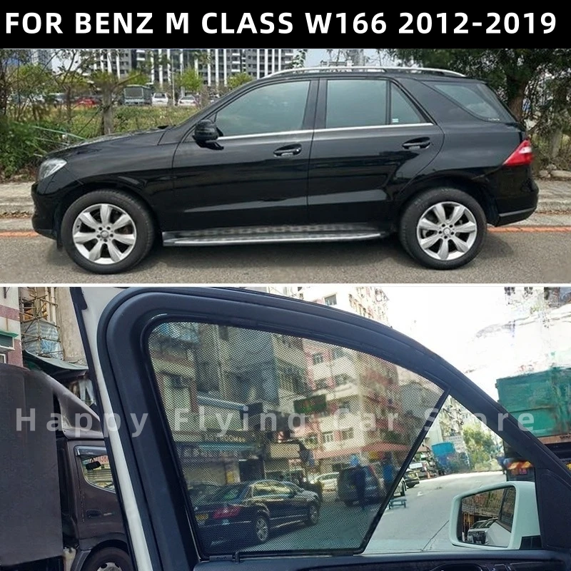 

Suitable for BENZ M CLASS W166 2012-2019 car window sunshade,front and side door sun baffle,mesh curtain