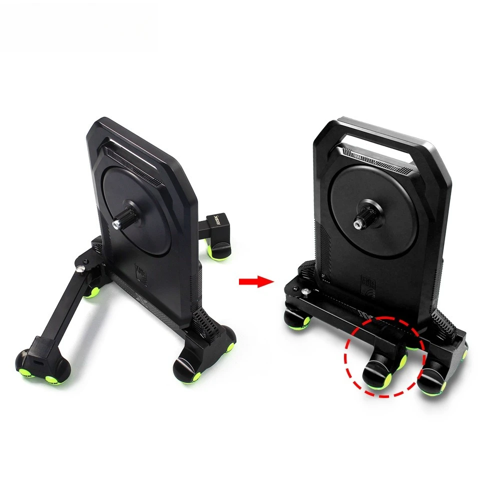 X2 MAX Bike Trainer Rocker Base Shock Absorption Feet with Tennis Floor Mat