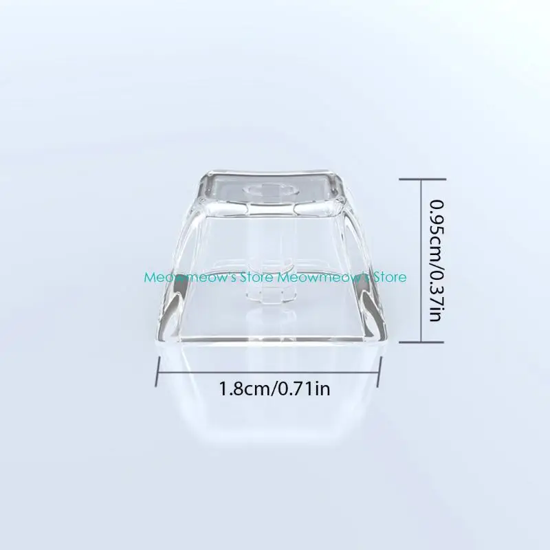 W91A 1U entièrement transparent XDA KEYycap Keyboard mécanique Keycap PC Miroir transparent