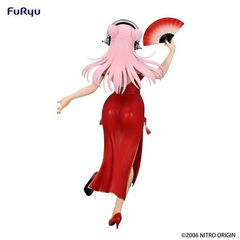 Genuino Furyu Super Sonico la animación Supersonico Trio Try It figura coleccionista de Pvc figura nueva y sin abrir modelo juguete para regalo