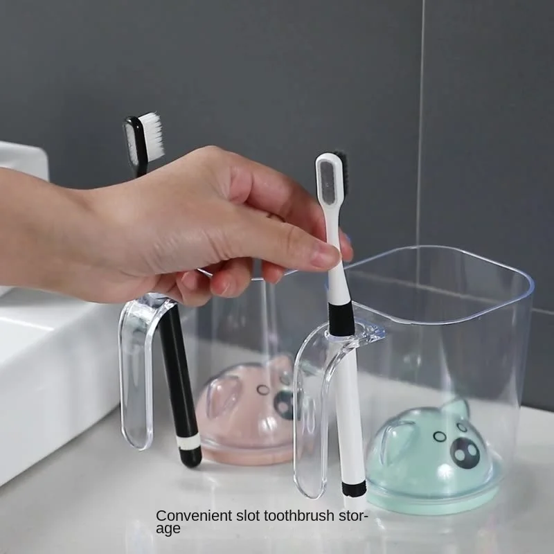 

Household toothbrush cup, creative pig cup, children's cartoon mouthwash cup