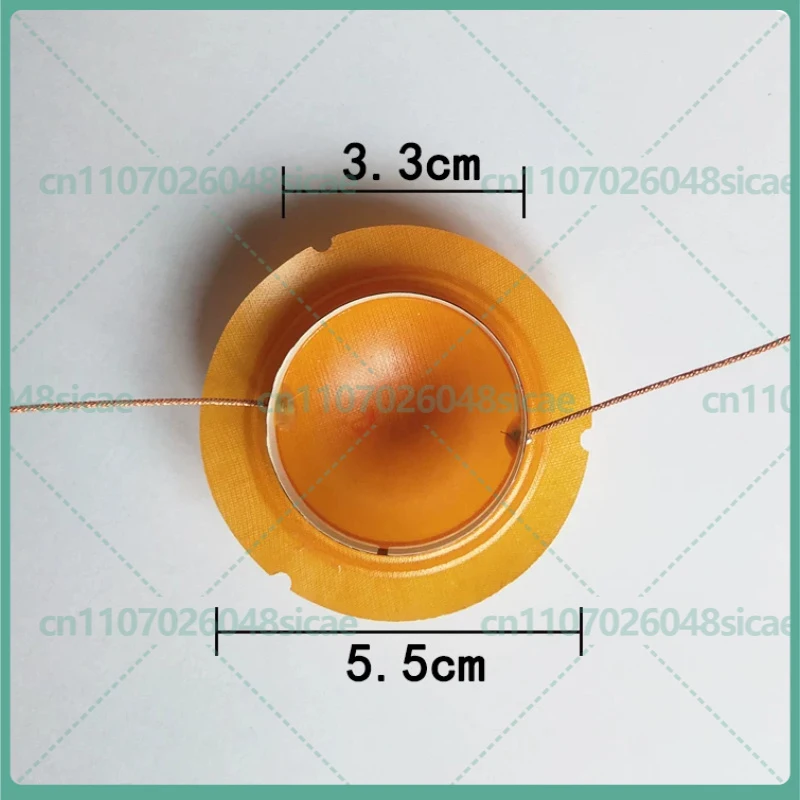 4pcs 33mm horn tweeter diaphragm speaker 8 ohms 40W coil car radio voice