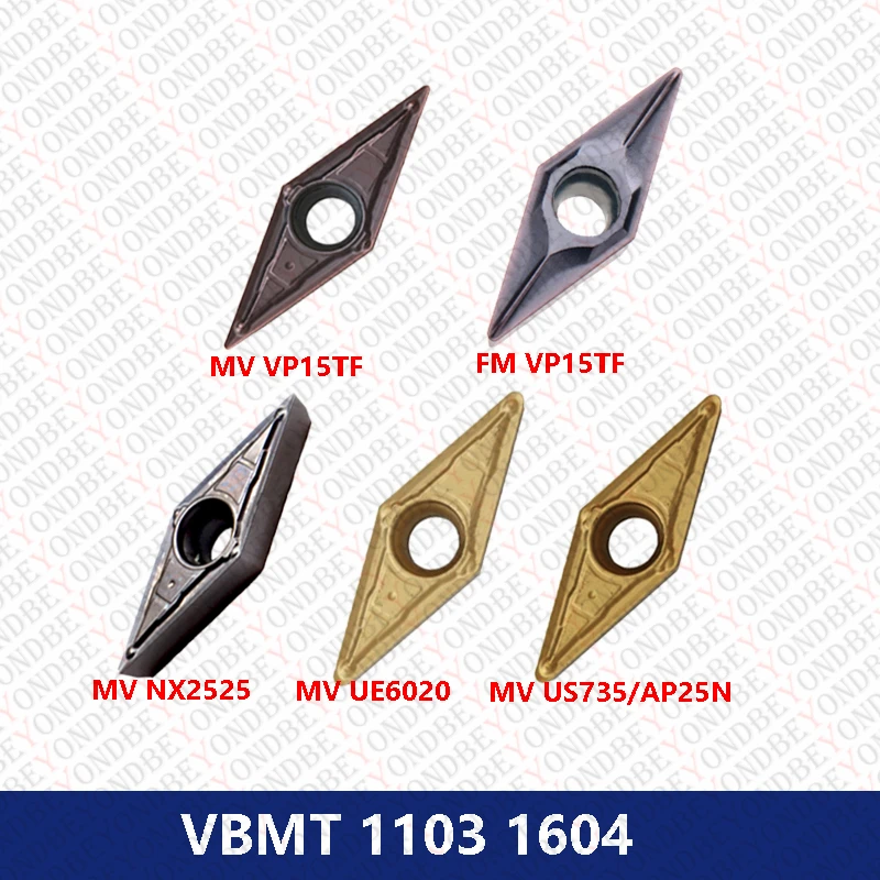 

Original VBMT110304 VBMT160404 VBMT160408 VBMT 110308 Carbide Inserts MV FM VP15TF AP25N UE6020 NX2525 US735 CNC Tunring Tools