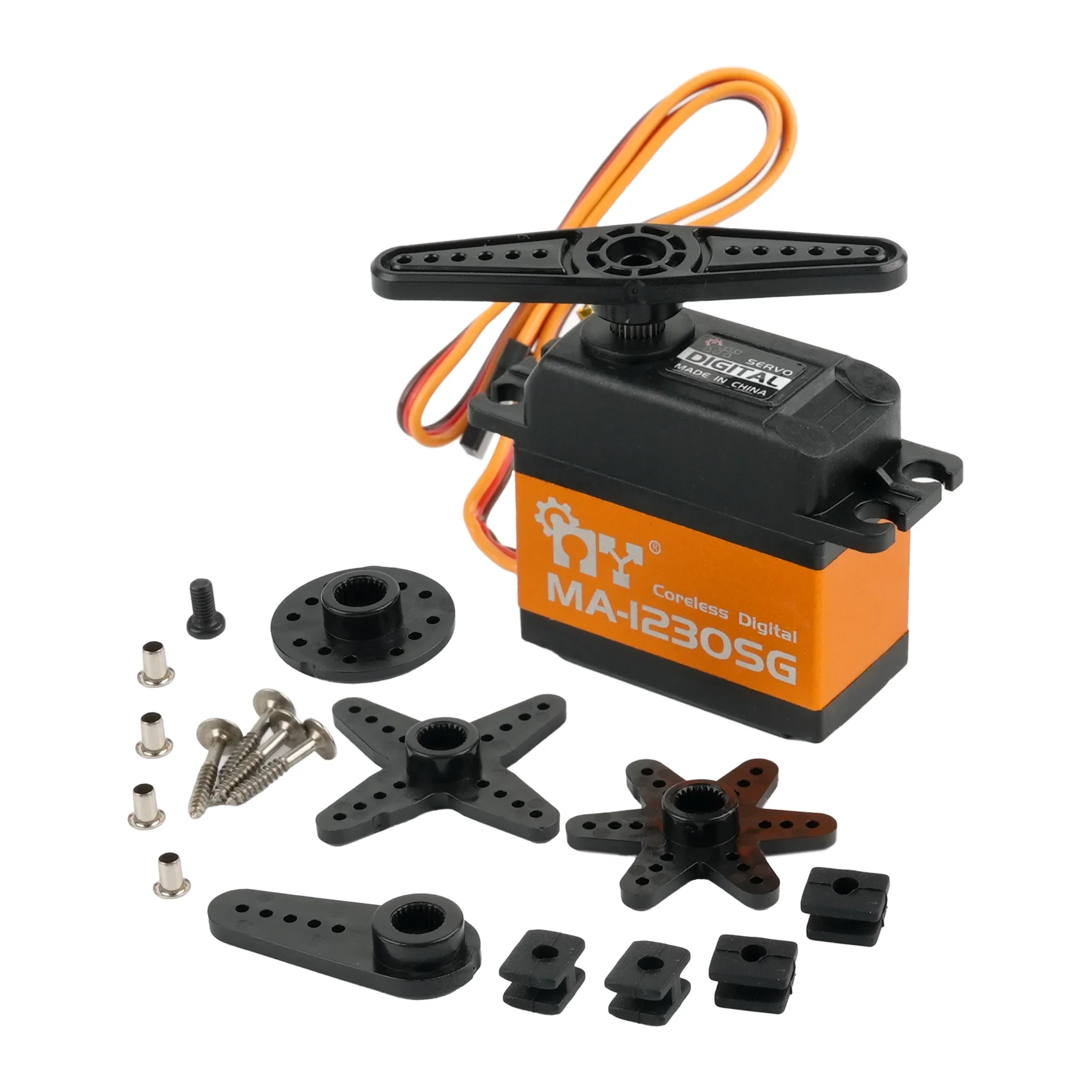 Servo Digital 36KG Motor Sin Núcleo MA-1230SG Metal Gear Servos Estándar de Alto Torque para Drones brazo robótico Moteur