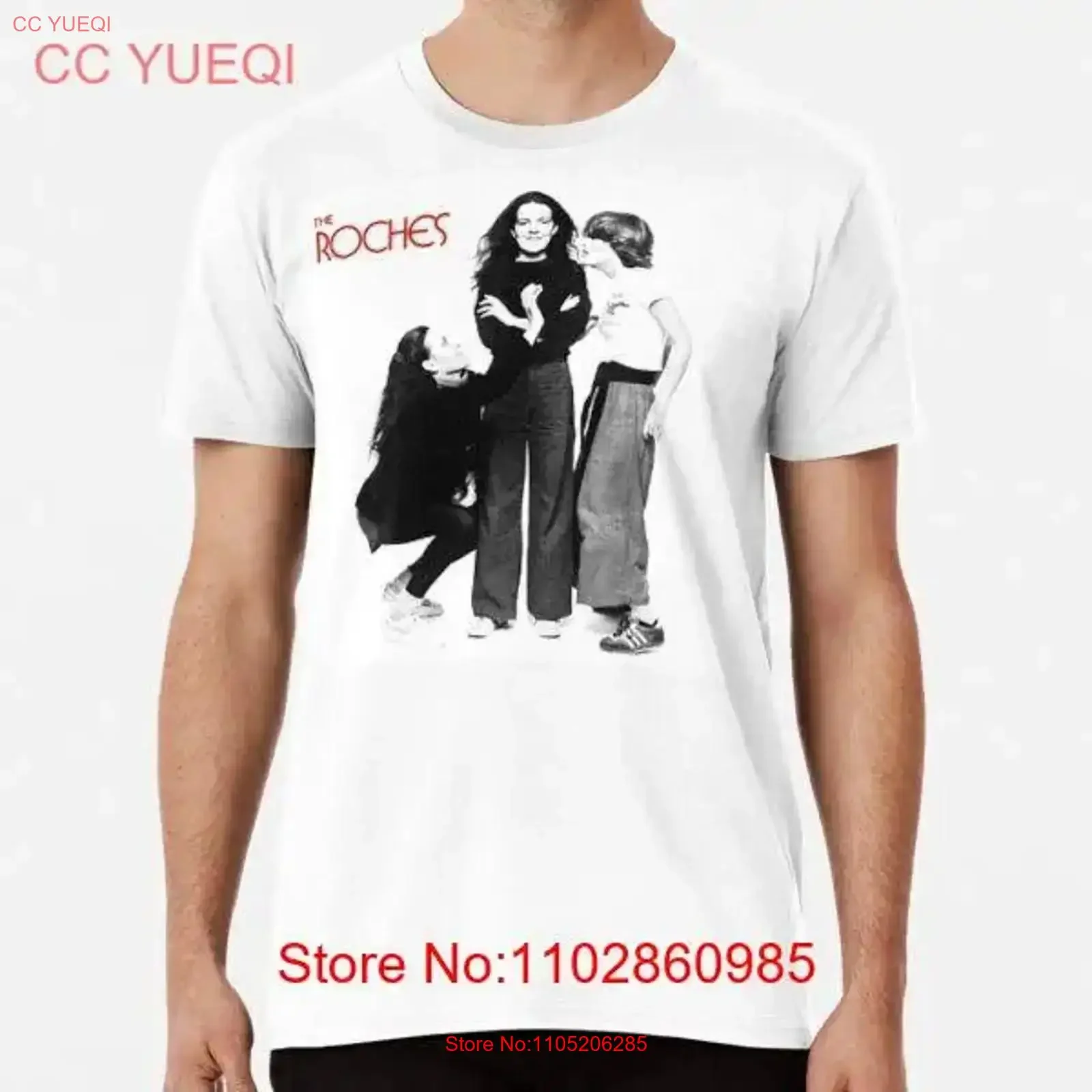 Rare The Roches Made in USA t-shirt S 3XL vintage lavé unisexe streetwear mode étiré doux polyvalent décontracté élégant