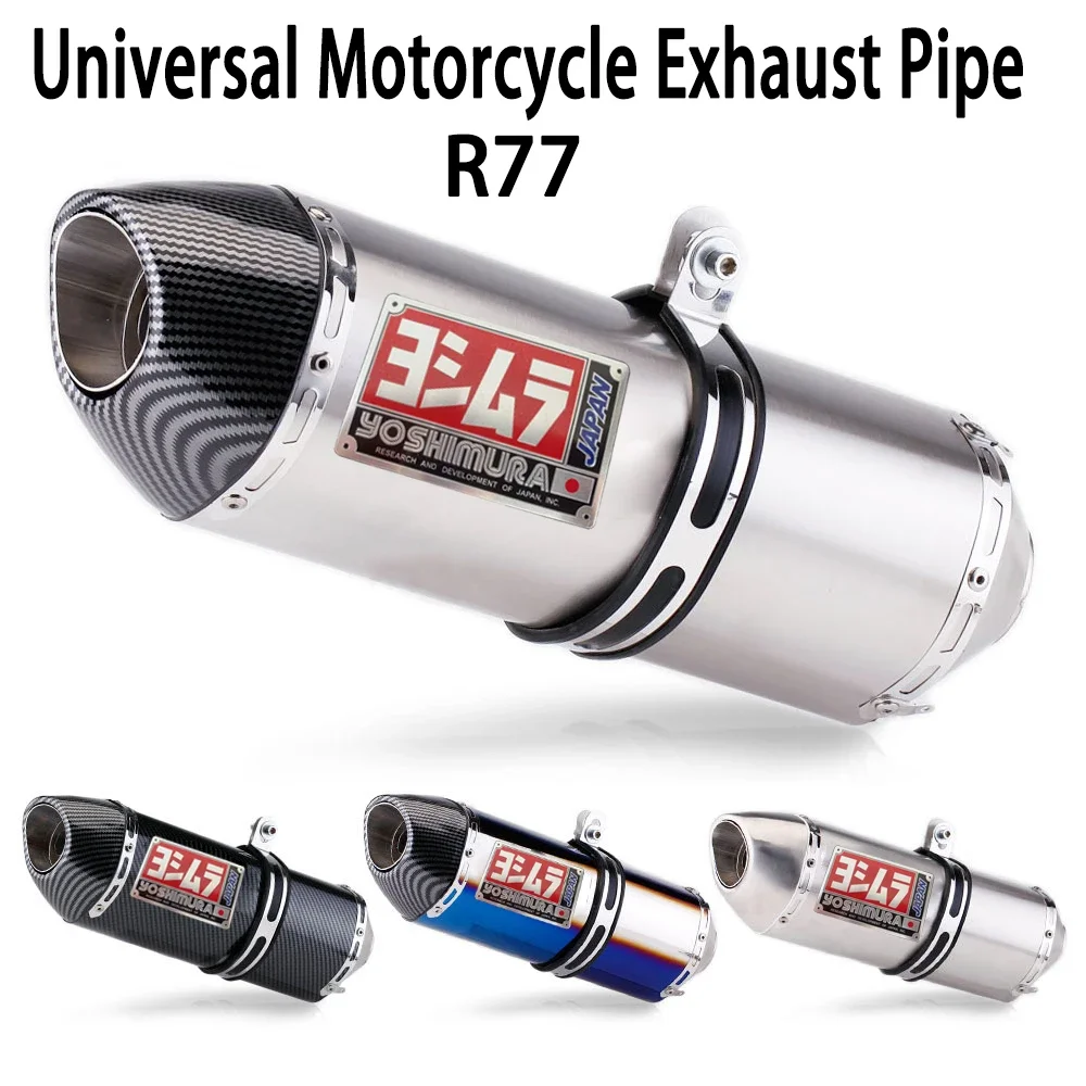 

New 51mm universal motorcycle yoshimura r77 modified exhaust pipe db killer silencer for honda pcx 125 150 c650gt tmx530 cb500