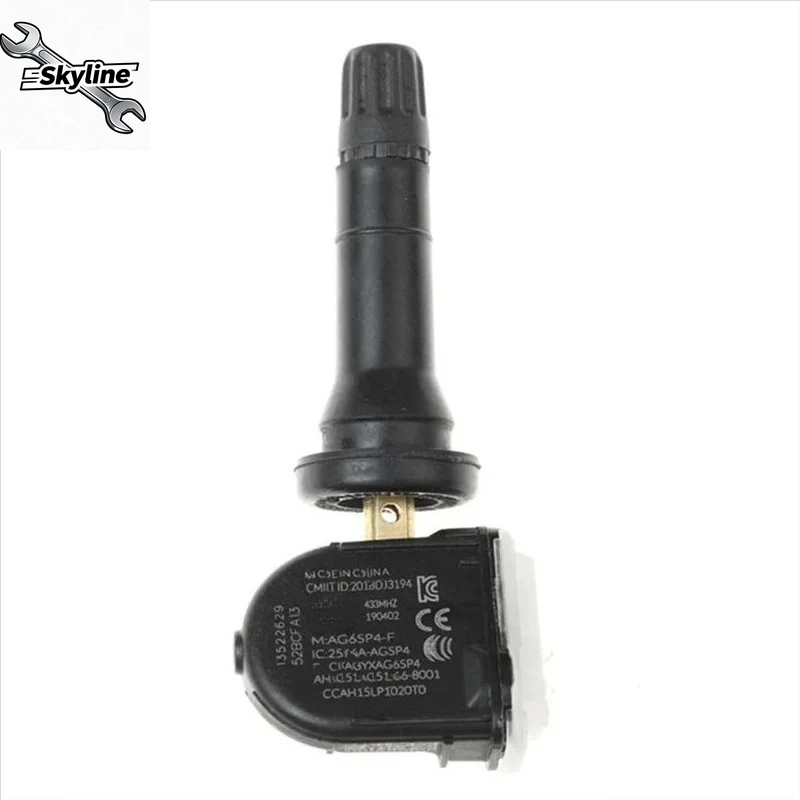 4 قطع مستشعر ضغط الإطارات 13522629 433 ميجا هرتز مستشعر ضغط الإطارات