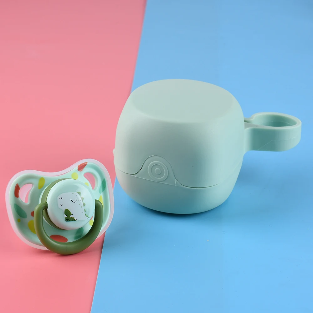 2pcs/set Baby Pacifier with a Portable Box