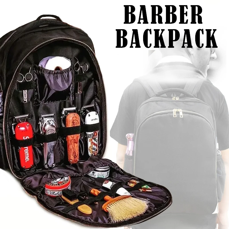 New Barber Hairdresser Backpack Professional Large Capacity Oxford Cloth Hairdressing Scissors Multifunctional Salon Tools Bag