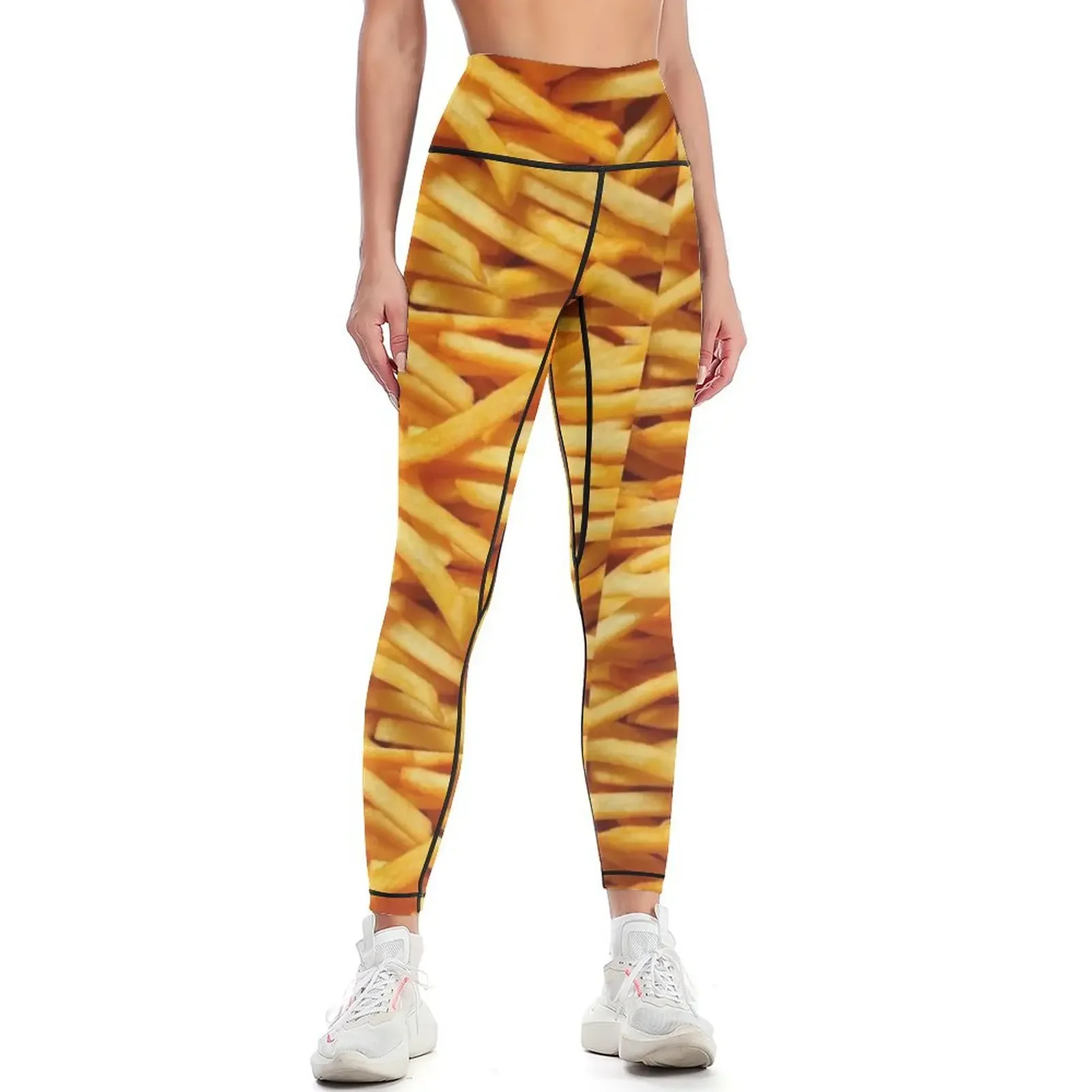 

french fries Leggings gym clothing sports woman gym workout clothes for Fitness's gym clothes Womens Leggings