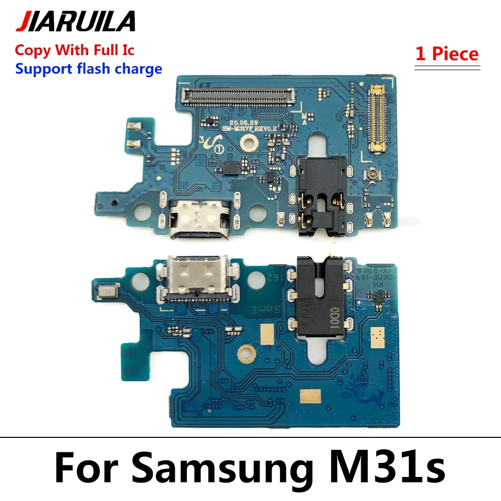 USB Dock Connector Charging Port Flex Cable For Samsung M53 5G M23 M34 M54 5G M12 M13 M31 M22 M51 M52 M62 Charger Board With Mic