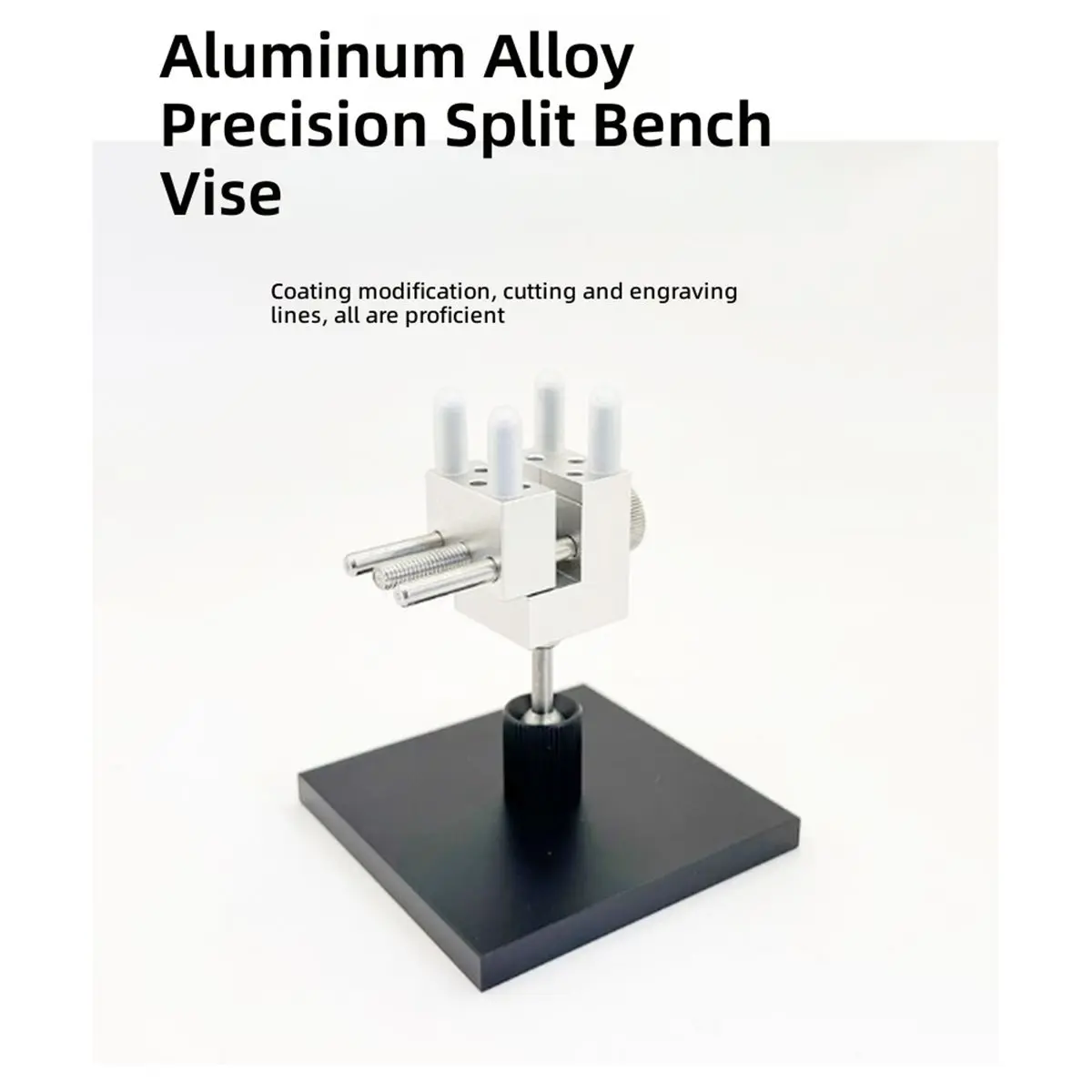Miniature Vise Table Top Clamp - Small Bench Vice for Hobby Jewelers - Adjustable Aluminum Alloy 360° Rotatable