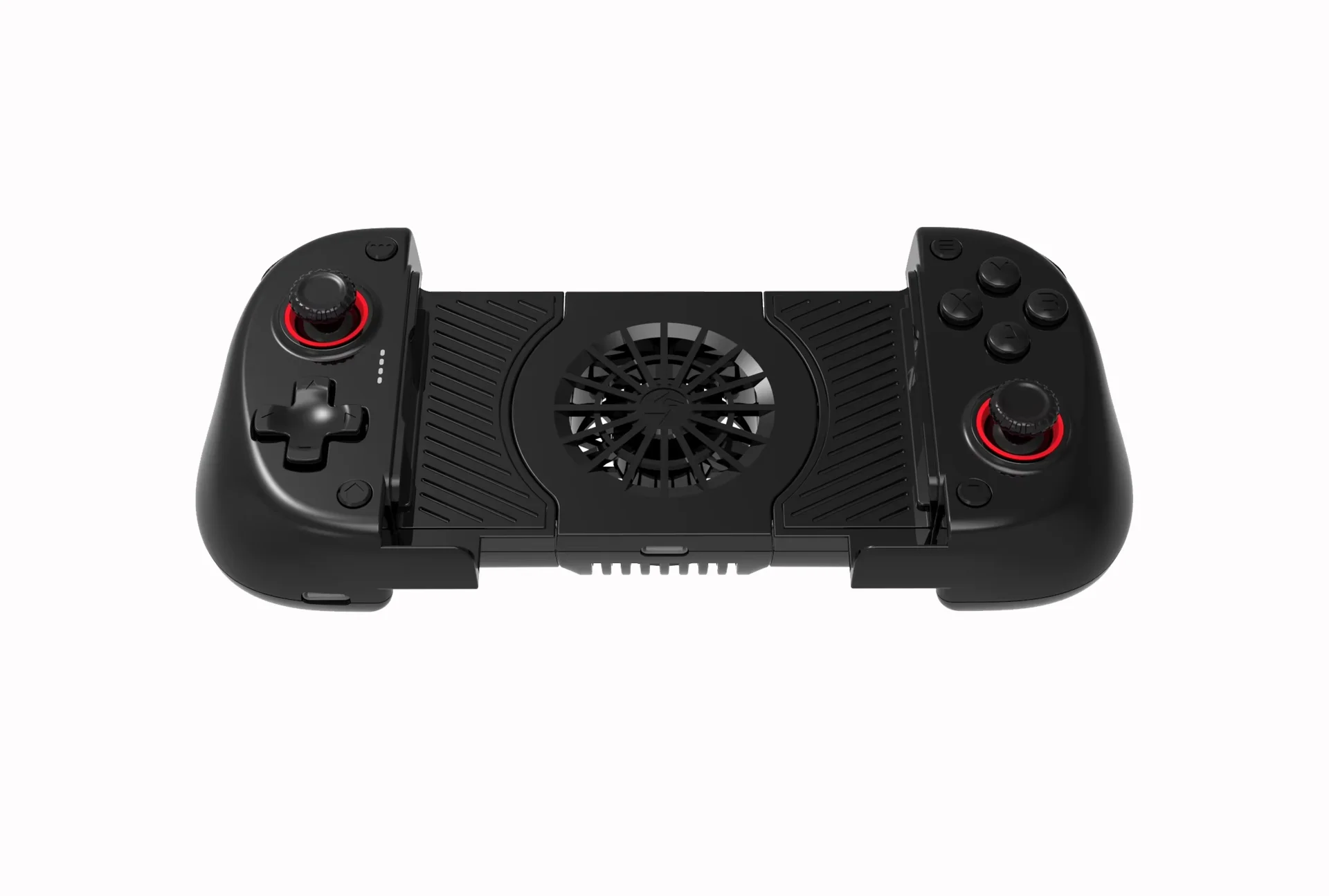 2 IN 1 Cooling Fan Stretching Gamepad X3 for Multi-Platform with Dual Hall, Dual Vibration Motors & Intelligence Bluetooth Chip
