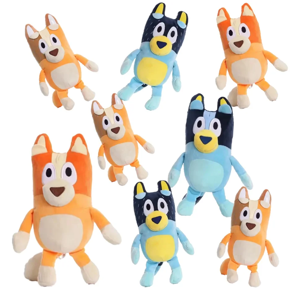 NUEVO Juguete de Peluche de Bluey, el Perro de Dibujos Animados, Lindo Peluche de Bluey y Bingo, Muñeco de Peluche Kawaii, Regalo de Blue-Y Bingo