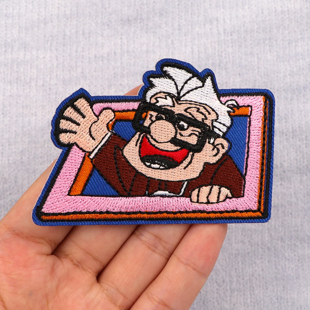 

Old Men Patches for Clothing Anime Movie Embroidered Patches on Clothes Stickers DIY Ironing Appliques Jacket Jeans Stripes