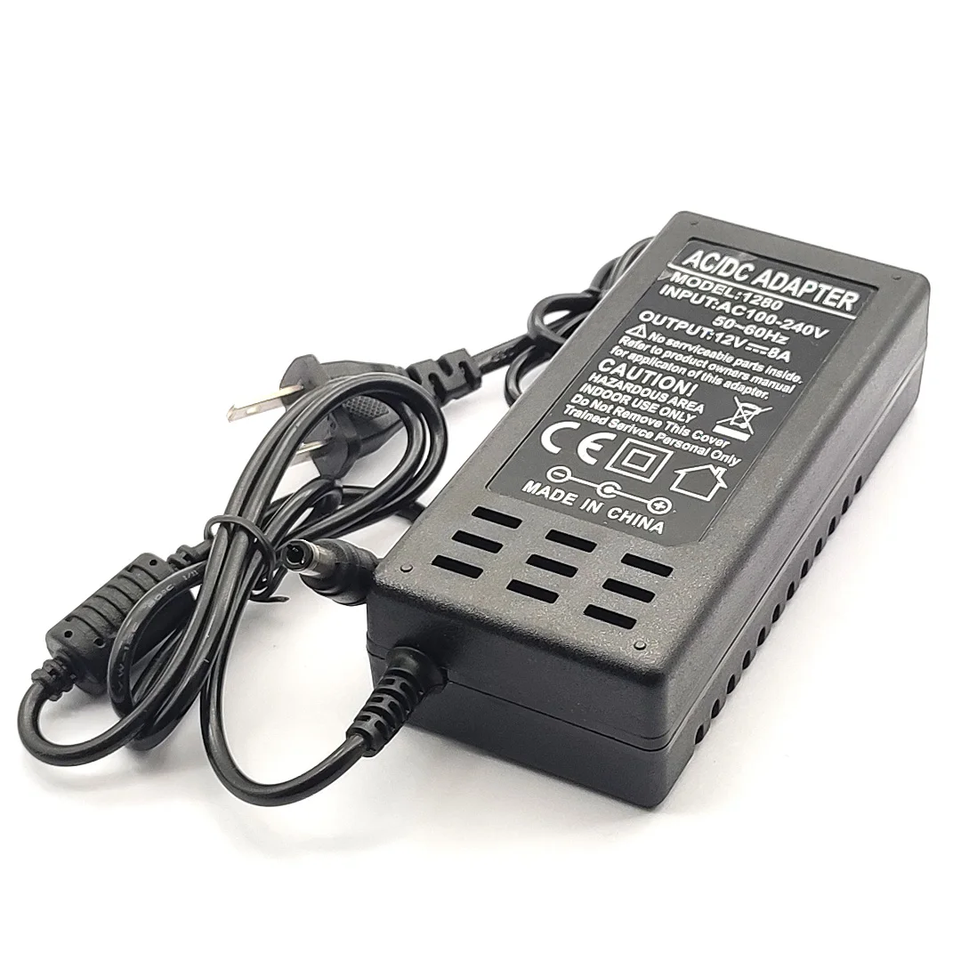 Adaptador de corriente con indicador de luz, pantalla LCD, 12V2A 12V5A 12V6A 12V7A 12V8A