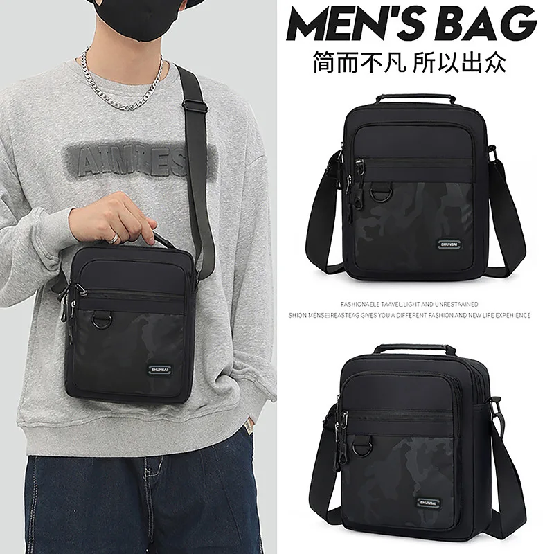 

Multi-functional crossbody bag for men, simple outdoor crossbody bag for men, large-capacity waterproof single-shoulder bag
