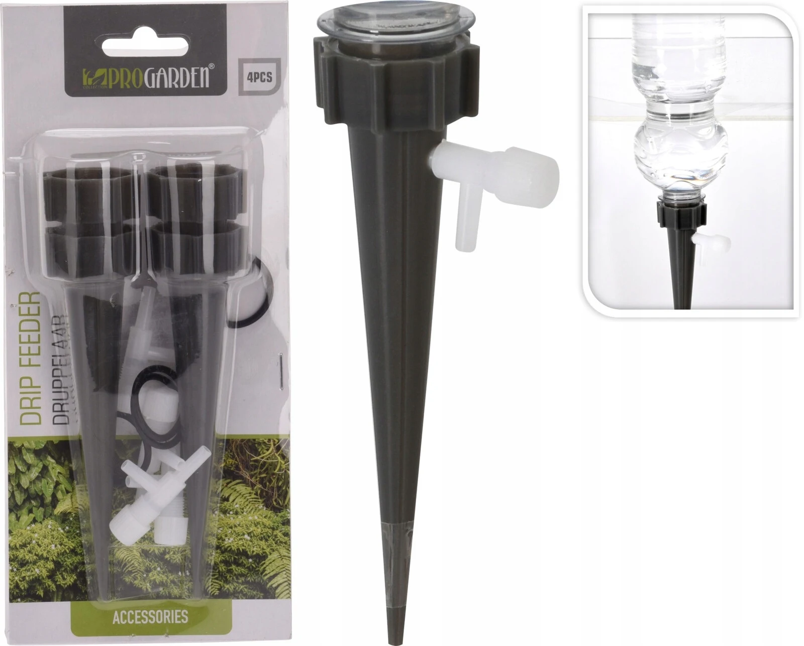4 stuks flesjes plantenwaterdispenser