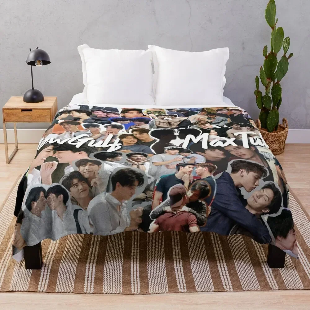 MewGulf vs MaxTul Throw Blanket for sofa Single bed plaid Blankets Soft Beds Summer Beddings Soft Plaid Polar Blankets