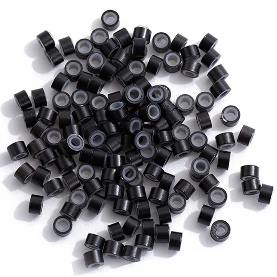 Wig installation kit includes hair extensions pliers, Beading tool and 250pcs silicone rings for hair extension accessories