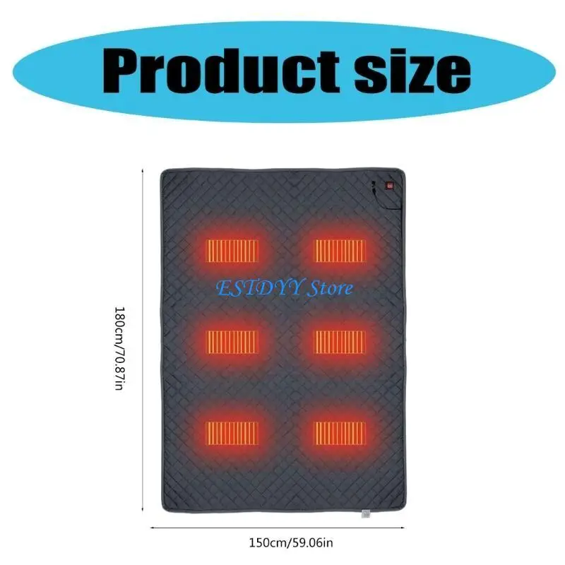 G6de التخييم الساخن كيس النوم وسادة USB مسخن بطانية مسخن حقيبة النوم لبطانة لسيارة المنزل التخييم صيد الأسماك