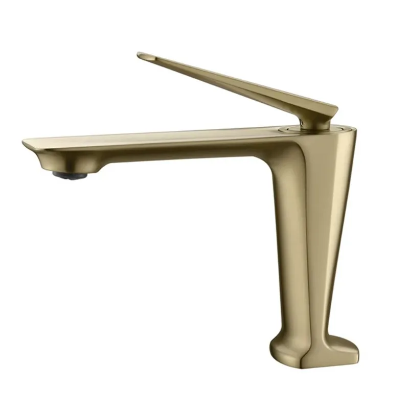 

Art Brass Basin Faucet Deck Mount Bathroom Sink Faucet Watermark Basin Tap Wash Basin Mixer for Home Apartment