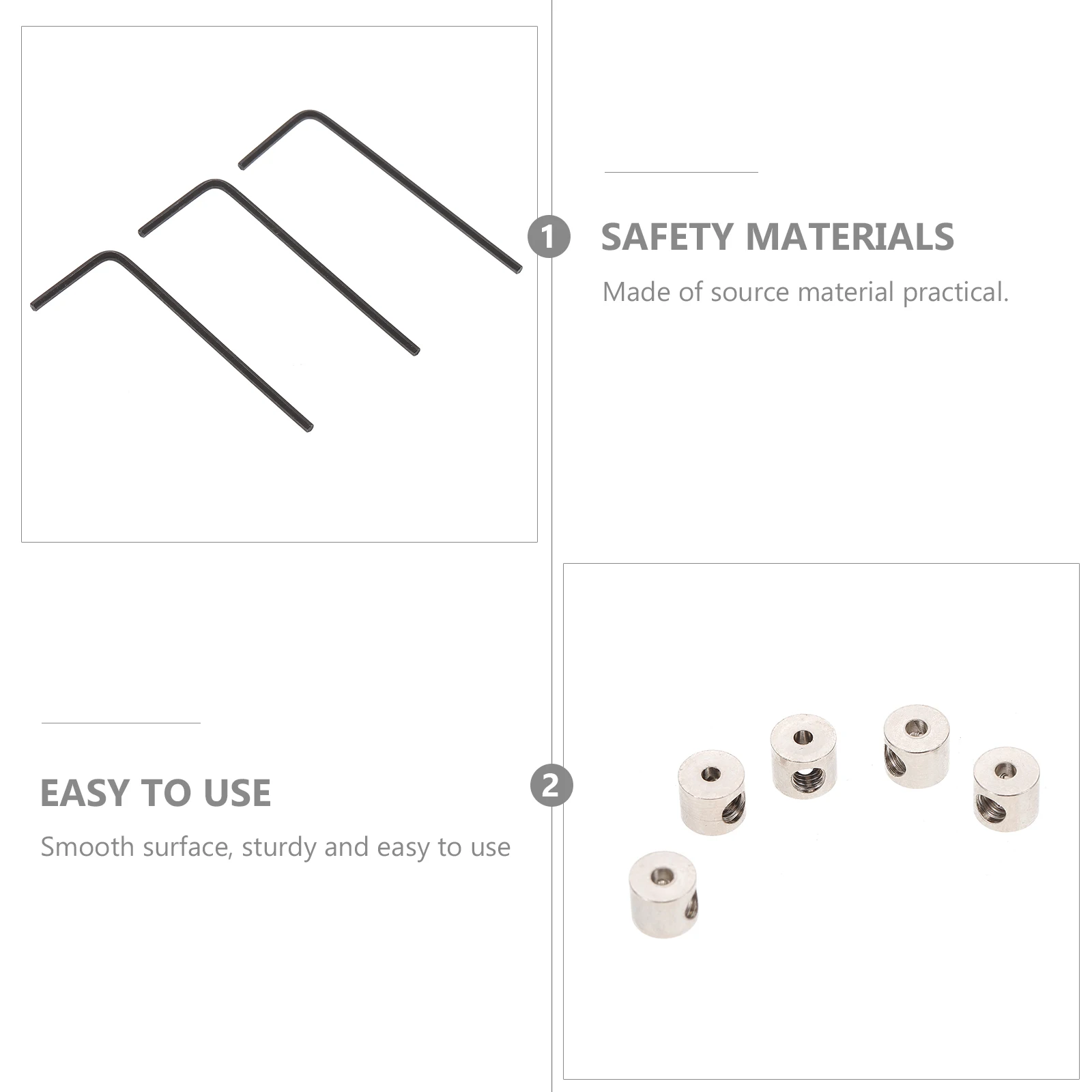 

3 Sets Screw Wrench Accessories Durable Metal Pin Keepers Locking Clasp Backs Splitter Nozzle Cap Lapel Jewelry Parts
