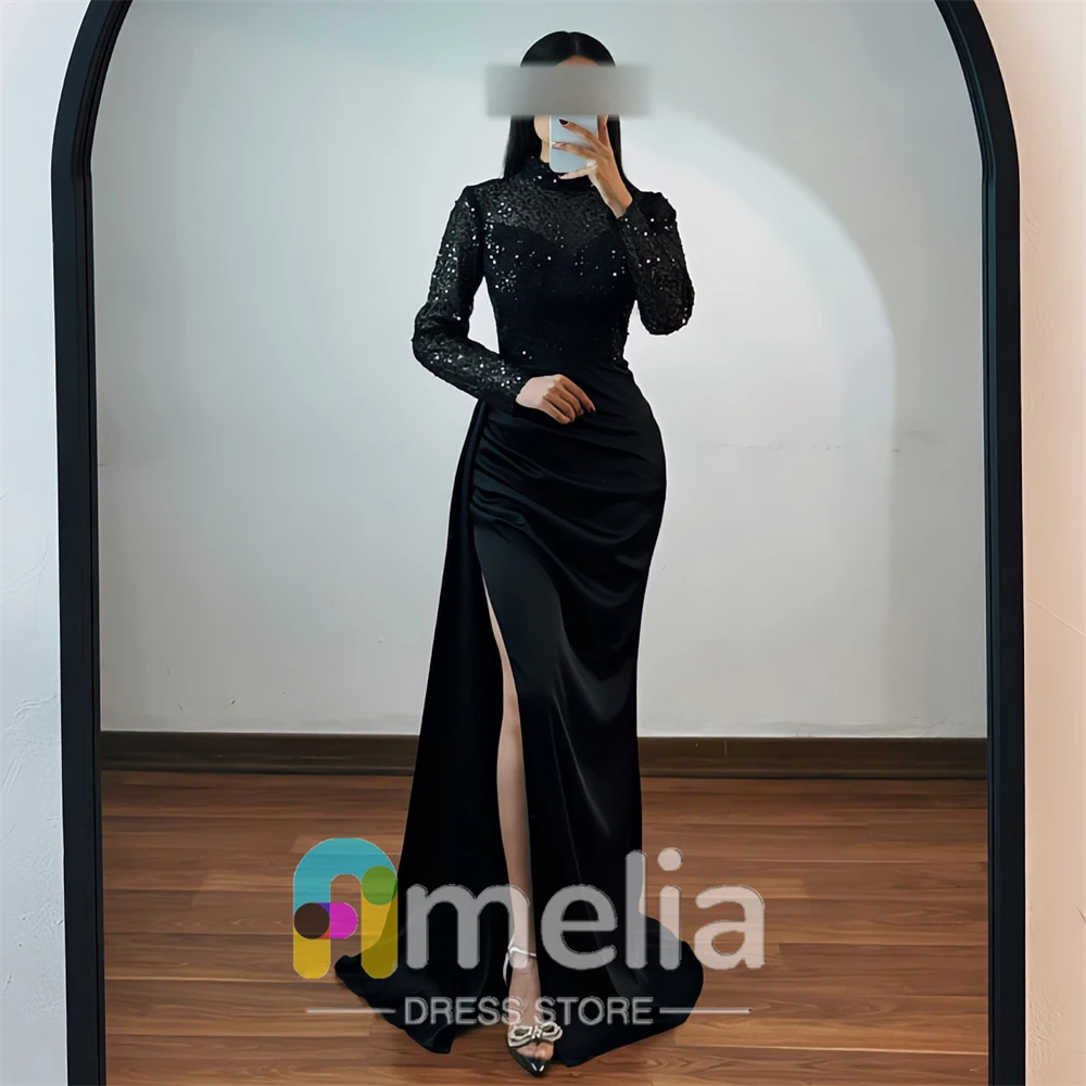 Amelia Evening Dresses Slit with Dirlls for Special Occasions Formal Gowns Elegant Party Dresses Woman For Dubai 2024