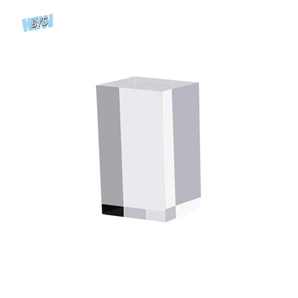 

Твердые подставки для ювелирных изделий, полированные кристаллы K9, акриловый куб, стенд, блок, многоразовая толщина