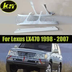 3PCS Front Bumper Headlight Trim Under Network Unpainted For Lexus LX470 1998-2007