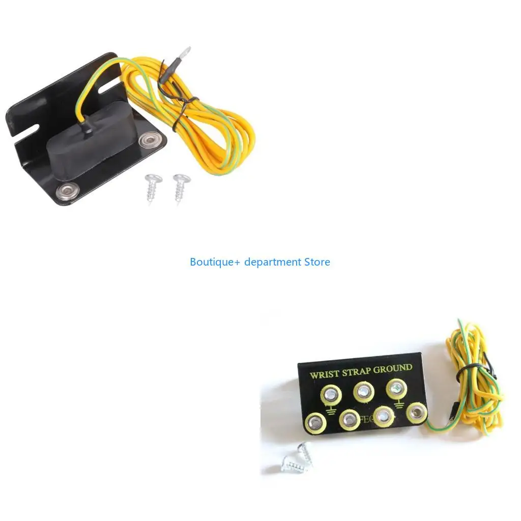 E1PD Static Dissipative Grounding Socket L Design With Conductive Materials For Electronics Safety