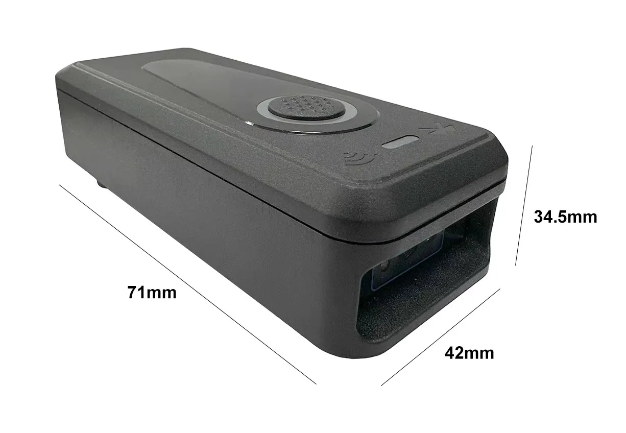 Беспроводной 1D 2D CMOS сканер штрих-кода USB Bluetooth Мини Карманный считыватель QR-кода для iOS Android Windows - Мобильная оплата