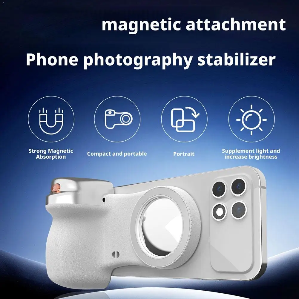 

Магнитная Bluetooth-палка для селфи с LED-подсветкой, портативный держатель для телефона, эргономичный дизайн