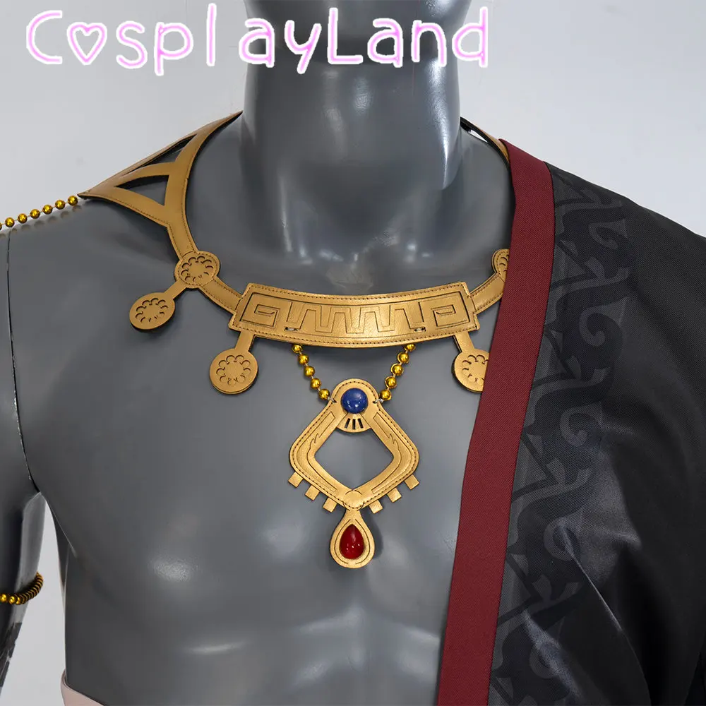 Gra łzy królestwa Demon król złodziej Ganondorf Cosplay kompletny strój Canival Halloween mężczyźni garnitur kostium do gry fabularnej