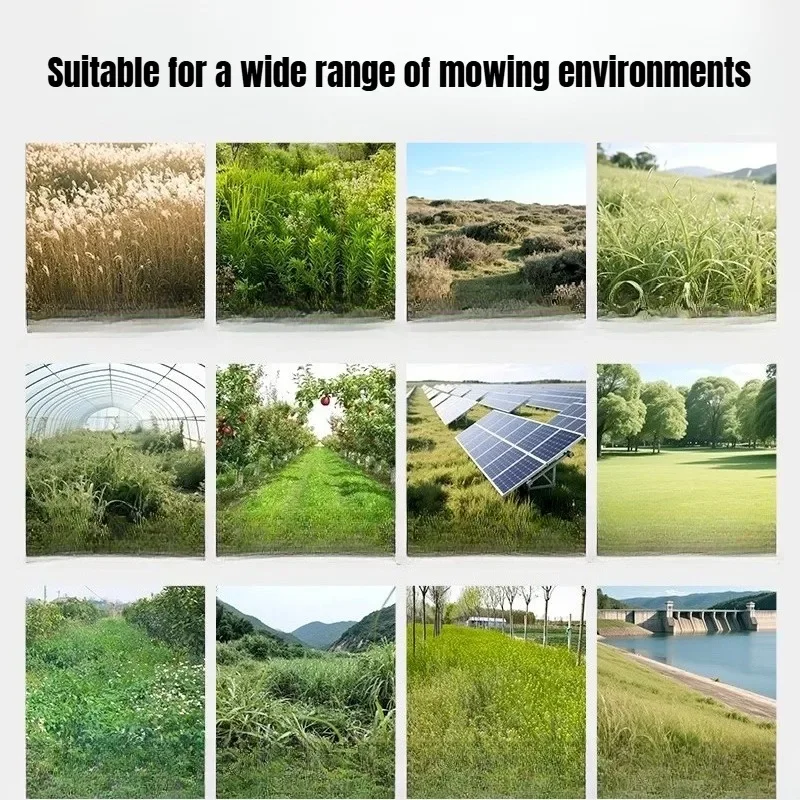 Multi-function Remote control Electric Diesel Lawn mower Crawler Orchard Weeder Crusher Mower All-terrain