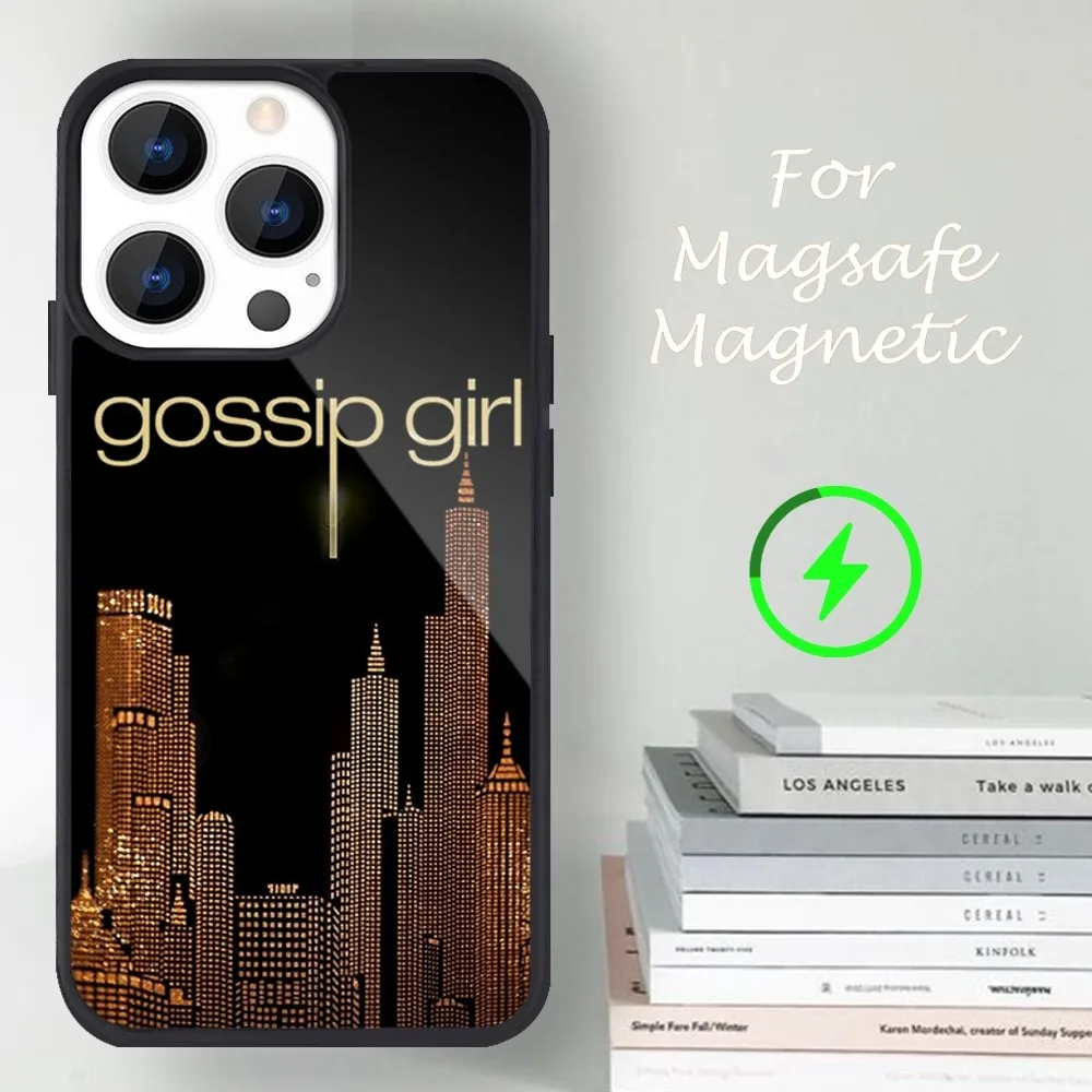 TV G-Gossips Girl Phone Case For iPhone 14 13 12 11 15 Pro Max Magsafe Magnetic