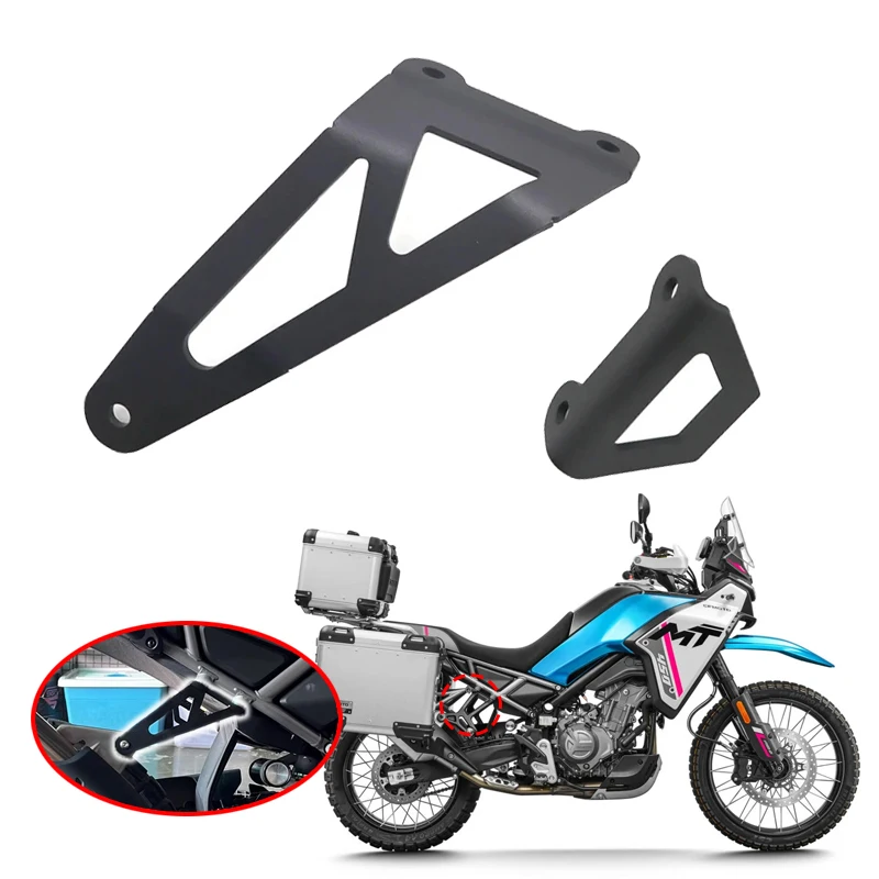 

Motorcycle Accessories Exhaust Hanger Bracket Rear Footpeg Blanking Holder Fit For CFMOTO 450MT 2024 2025 Footrest Plate support