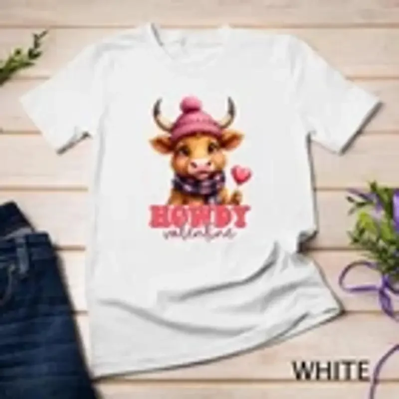 Howdy Valentine A Bull of a Valentine s Day Funny T Shirt Unisex T shirt