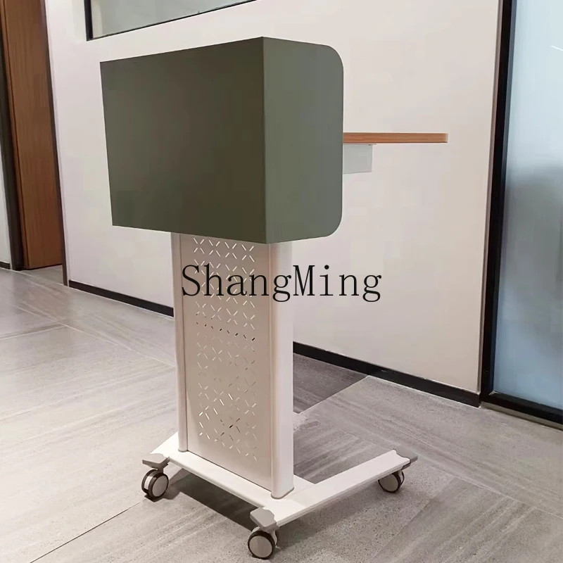 

SM Movable Minimalist Style Podium Reception Table New Welcome Podium Table