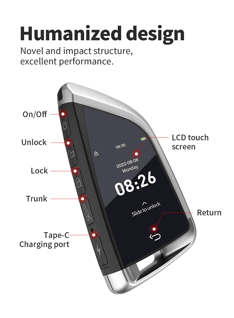 Multilanguage CF568 Universal Modified Smart LCD Car Key For BMW Kia Mercedes Benz Ford Audi Keyless Automatically Door Lock PKE