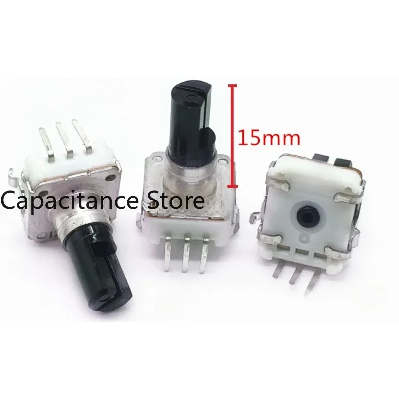 

5PCS EC12 encoder, 24points, 24pulses, 360 degree rotation, 3 pins without switch