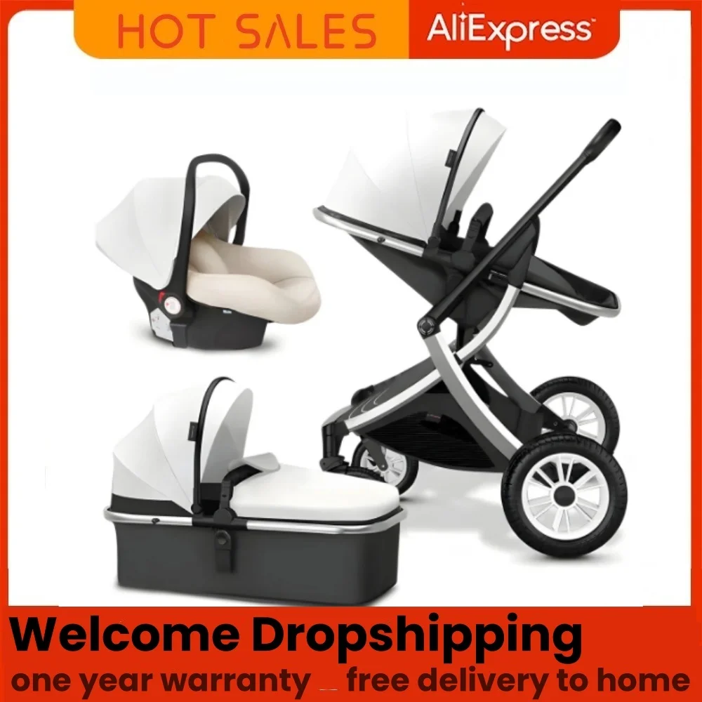 

Легкая детская коляска для новорожденных до 3 лет, детская коляска 3-1 хорошего качества и гарантия качества 1 год.