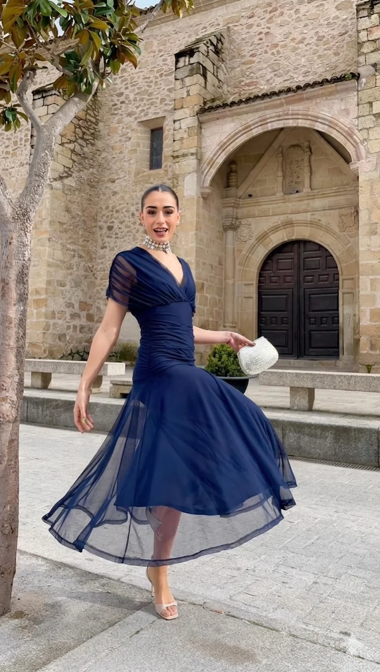 Elegant Off Shoulder Chiffon Maxi Dress Women's Solid V Neck Short Sleeve Floral Print Mesh Slim Wedding Guest Party Long Dress