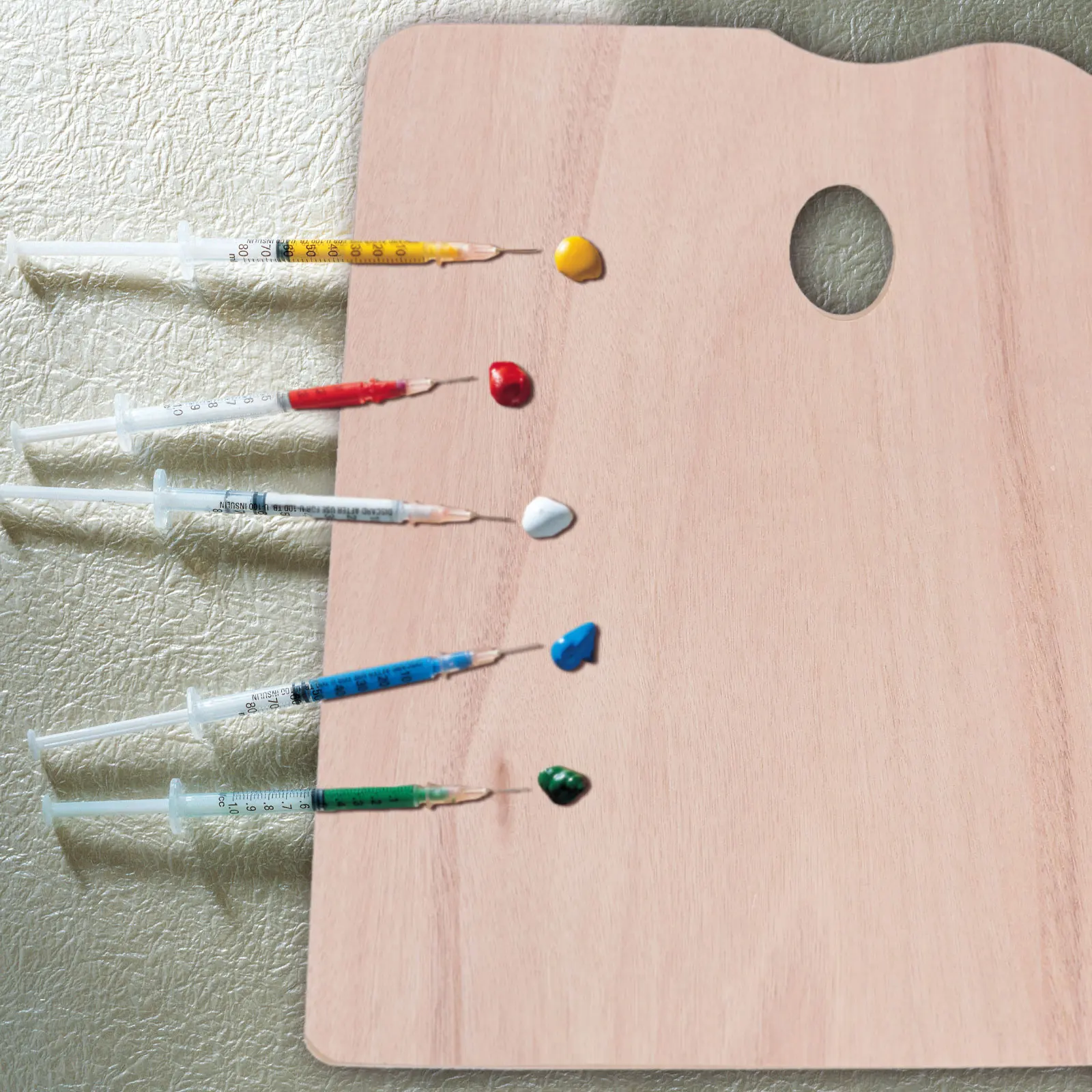 

1pc Wooden Color Mixing Board Oil Painting Palette Sturdy Light Weight For Acrylic Watercolor Artists Students Hobbyists